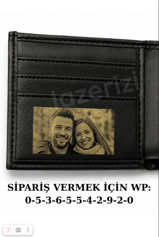 Resim Kazımalı Erkek Cüzdanı