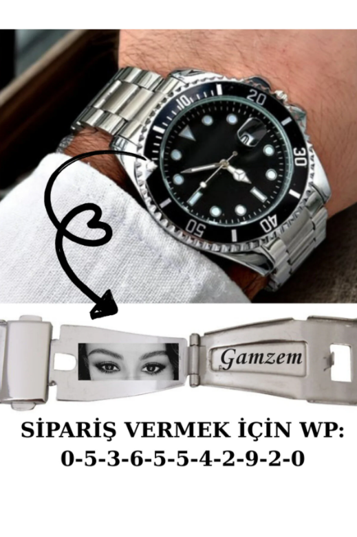 Klipste Gizli Lazer Kazıma Resimli Saat