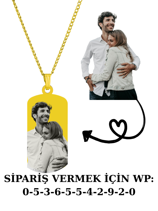 Resimli Asker Künyesi Kolye
