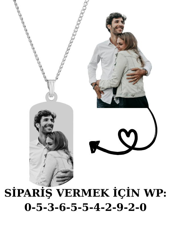 Resimli Asker Künyesi Kolye